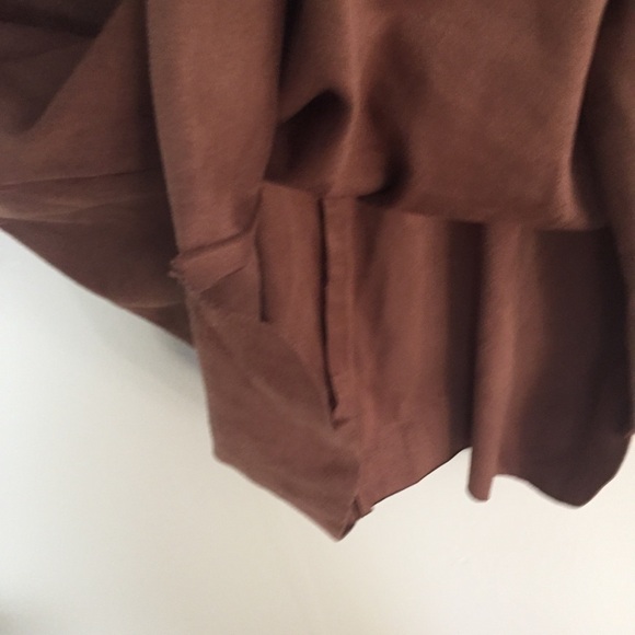 [1.State] Brown Faux Suede Henley Sleeveless Dress - Picture 8 of 12